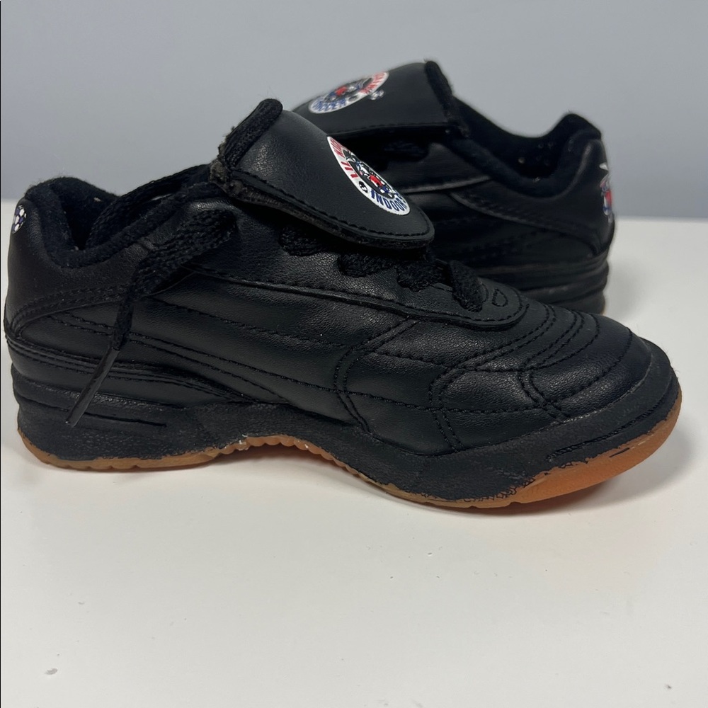 Lil Kickers Indoor Soccer Kids Black Turf Shoes SneakersToddler Boy Size 7 - Picture 6 of 9